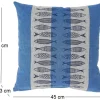 Coussin en coton Sea 45 x 45 cm (Poissons)