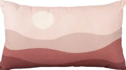 Coussin en coton 50 x 30 cm Sunset (Rose clair)