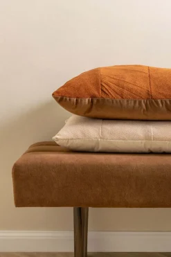 Coussin en velours Velvet 60 x 40 cm (Ivoire)