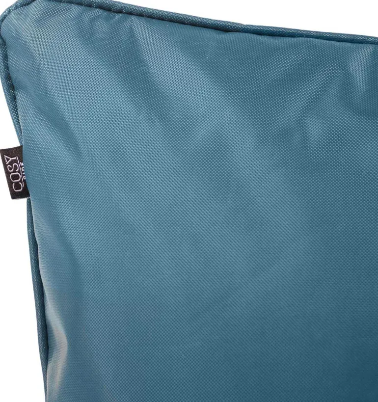 Coussin extérieur carré 45 cm Sun (Bleu canard)