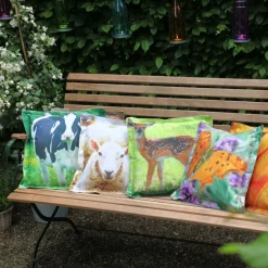 Coussin extérieur imperméable daim (41,5 x 41,5 x 10 cm)