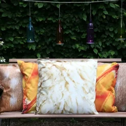 Coussin extérieur imperméable daim (59 x 59 x 13 cm)