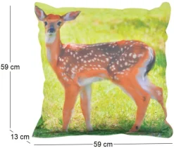 Coussin extérieur imperméable daim (59 x 59 x 13 cm)