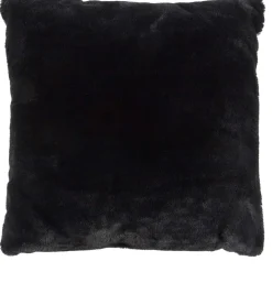 Coussin imitation fourrure 40 x 40 cm Opulence (Noir)