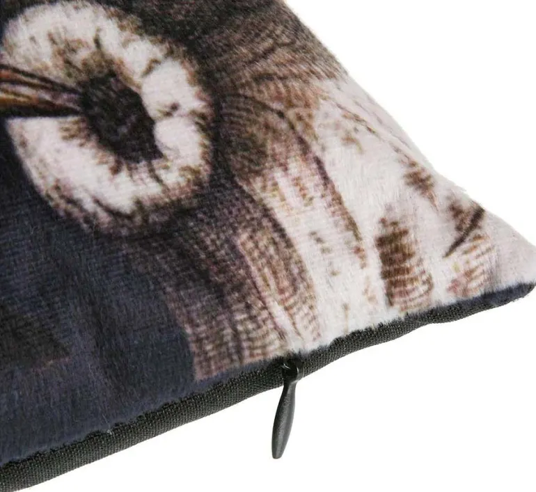 Coussin imprimé oiseaux 45 cm