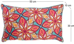 Coussin imprimé 30x50 cm Wax (Wax rose)