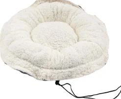 Coussin pour animaux avec lien de serrage 80 x 19 cm (Gris)