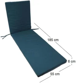 Coussin pour bain de soleil déhoussable Monte Carlo (Cèdre)