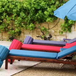 Coussin pour bain de soleil déhoussable Monte Carlo (Ardoise)