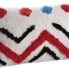 Coussin rectangulaire en coton tufté