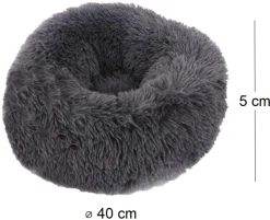 Coussins à poils longs pour animaux 40 cm (Gris)