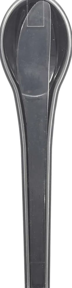 Couverts à emporter tout en un acier inoxydable (Etui gris)