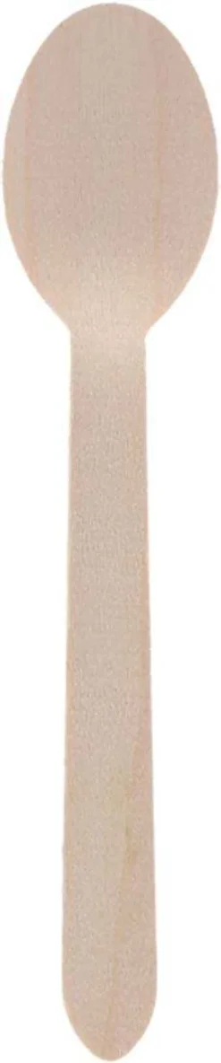 Couverts en bois 100% compostable Herbe (Cuillères à soupe Lot de 20)