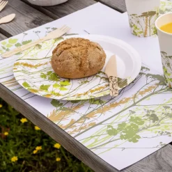 Couverts en bois 100% compostable Herbe (Cuillères à soupe Lot de 20)