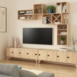 Cube avec range bouteille en pin 12 bouteilles Dinamic