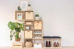 Cube de rangement en pin massif Dinamic (Simple)