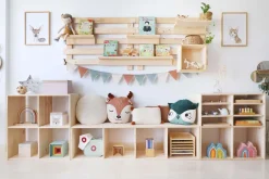 Cube de rangement en pin massif Dinamic (Tablette intermédiaire)