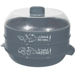 Cuit-vapeur à 2 étages spécial micro-ondes 2.4L (Gris anthracite)