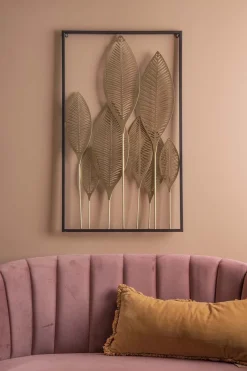Décoration murale en métal Gold