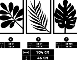 Décoration murale en métal Nature (Feuilles)