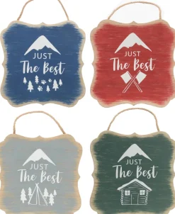 Décorations à suspendre Just the best (Lot de 4)