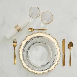Dessous d'assiette en plastique doré Royal (Lot de 6)
