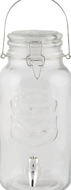 Distributeur boisson avec couvercle à rabat en verre