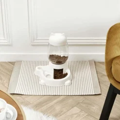 Distributeur d'eau et croquettes pour animaux