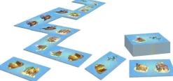 Dominos géants 28 pièces avec sac de rangement (Bleu - Pirates)