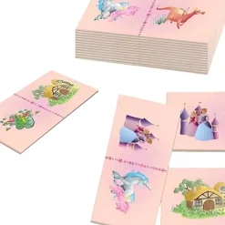 Dominos géants 28 pièces avec sac de rangement (Rose - Princesse)