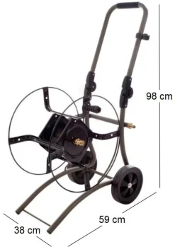 Dévidoir en métal sur roues Treck