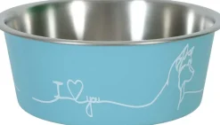 Ecuelle antidérapante bleue pour chiens Love dog (750 ml)