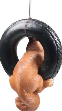 Ecureuil rigolo en résine (Pneu)