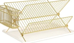 Egouttoir à vaisselle en métal Rack (Doré)