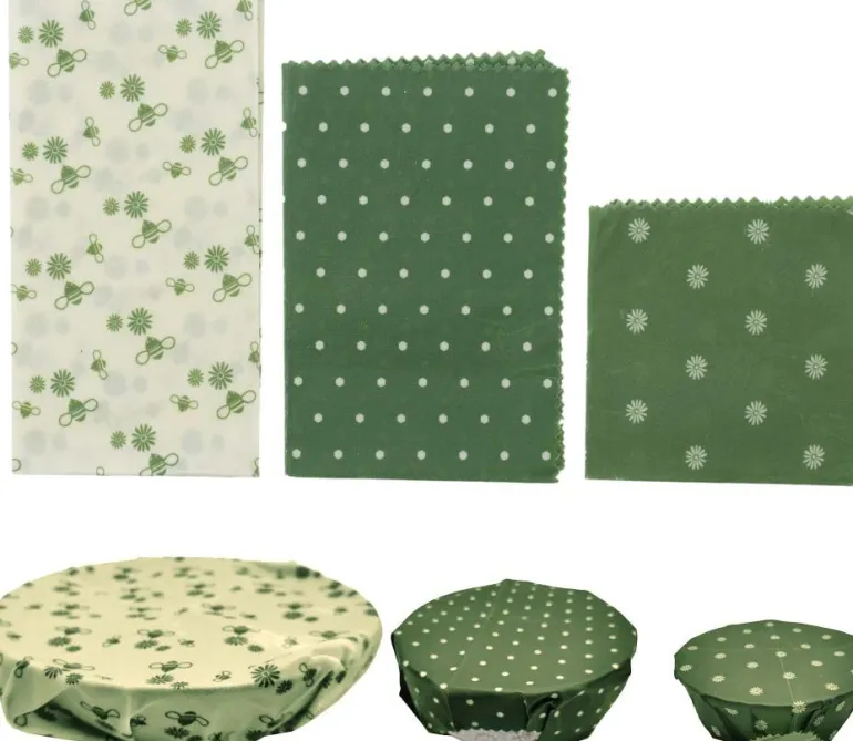 Emballage alimentaire en cire d'abeille Green attitude