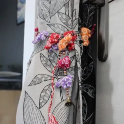 Embrase pour rideaux en tissu coloré éléphants