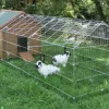 Enclos extérieur zingué avec bâche