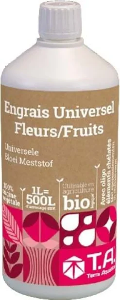 Engrais organo-minéral liquide universel Fleurs et fruits