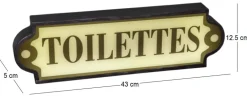Enseigne lumineuse Toilettes 43 cm