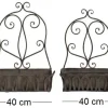 Ensemble jardinières murales en fer (Lot de 2)