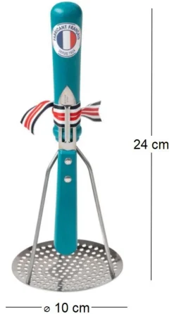 Ensemble presse purée et éplucheur (Bleu)