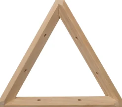 Equerre triangle en pin brut (20 cm)