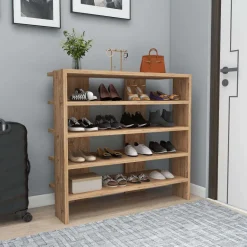 Etagère à chaussures en aggloméré Sargel