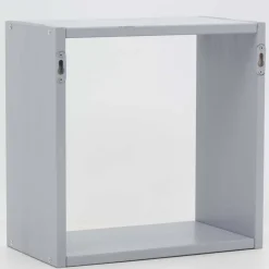 Etagère cube modulable en pin 32 x 32 x 17 cm (Gris)