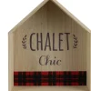 Etagère en bois maison chalet chic 30 cm