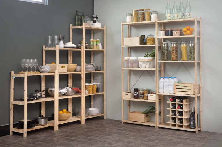 Etagère en kit profondeur 30 cm Natura (5 tablettes)