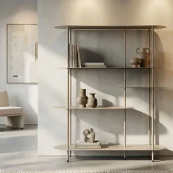 Etagère en métal Saturn 118 x 31 x 39 cm (Gris)