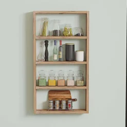 Etagère murale en aggloméré Quatro (Pin)