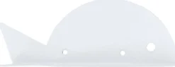 Etagère murale en métal blanc Poisson