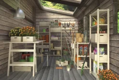 Etagère Natura 5 tablettes et montants à lattes